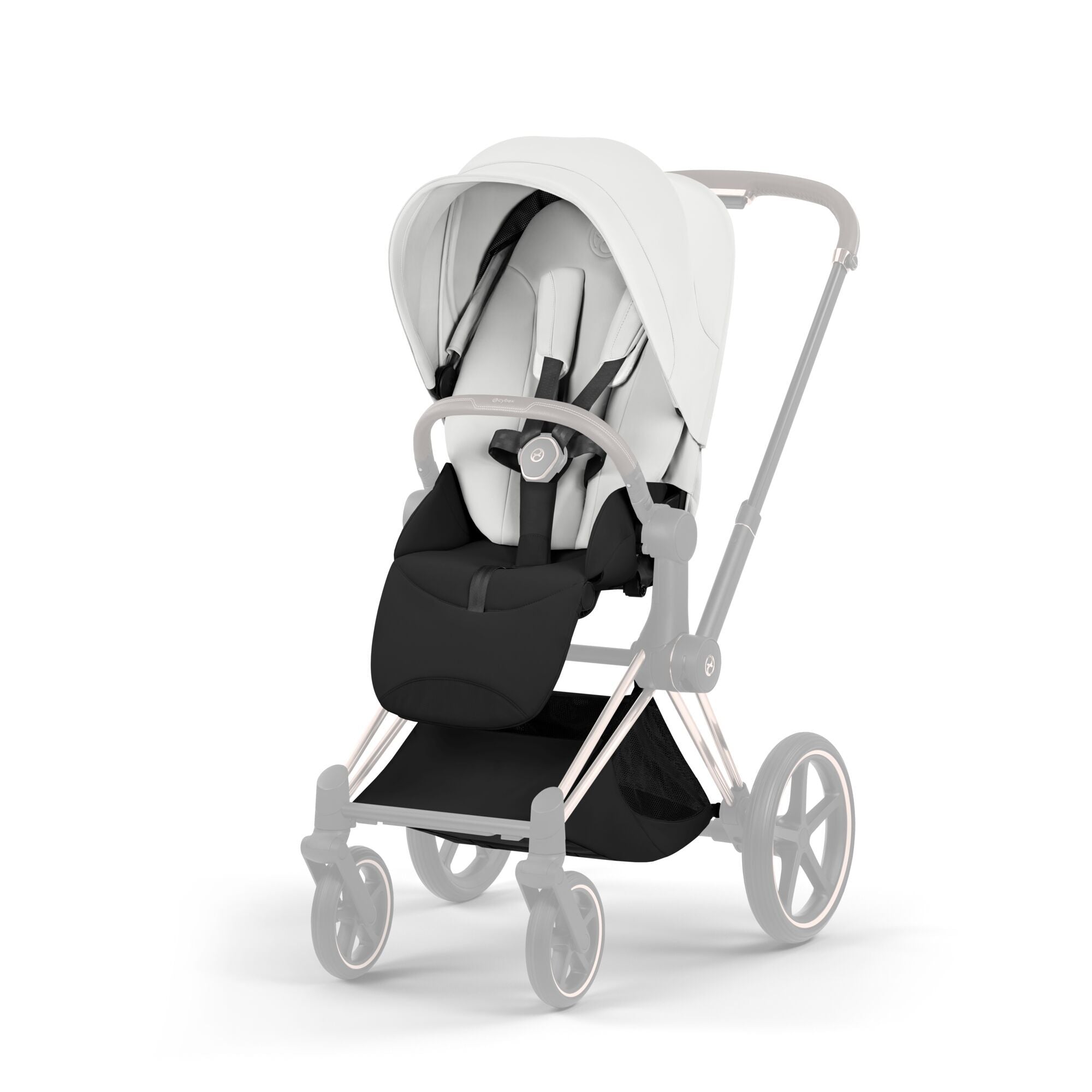 CYBEX Priam Style Rosegold Bundle - Set 4in1 inkl. Cloud T & Base T Off White
