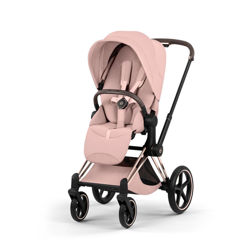 CYBEX Priam Style Rosegold Bundle - Set 4in1 inkl. Cloud T & Base T Peach Pink