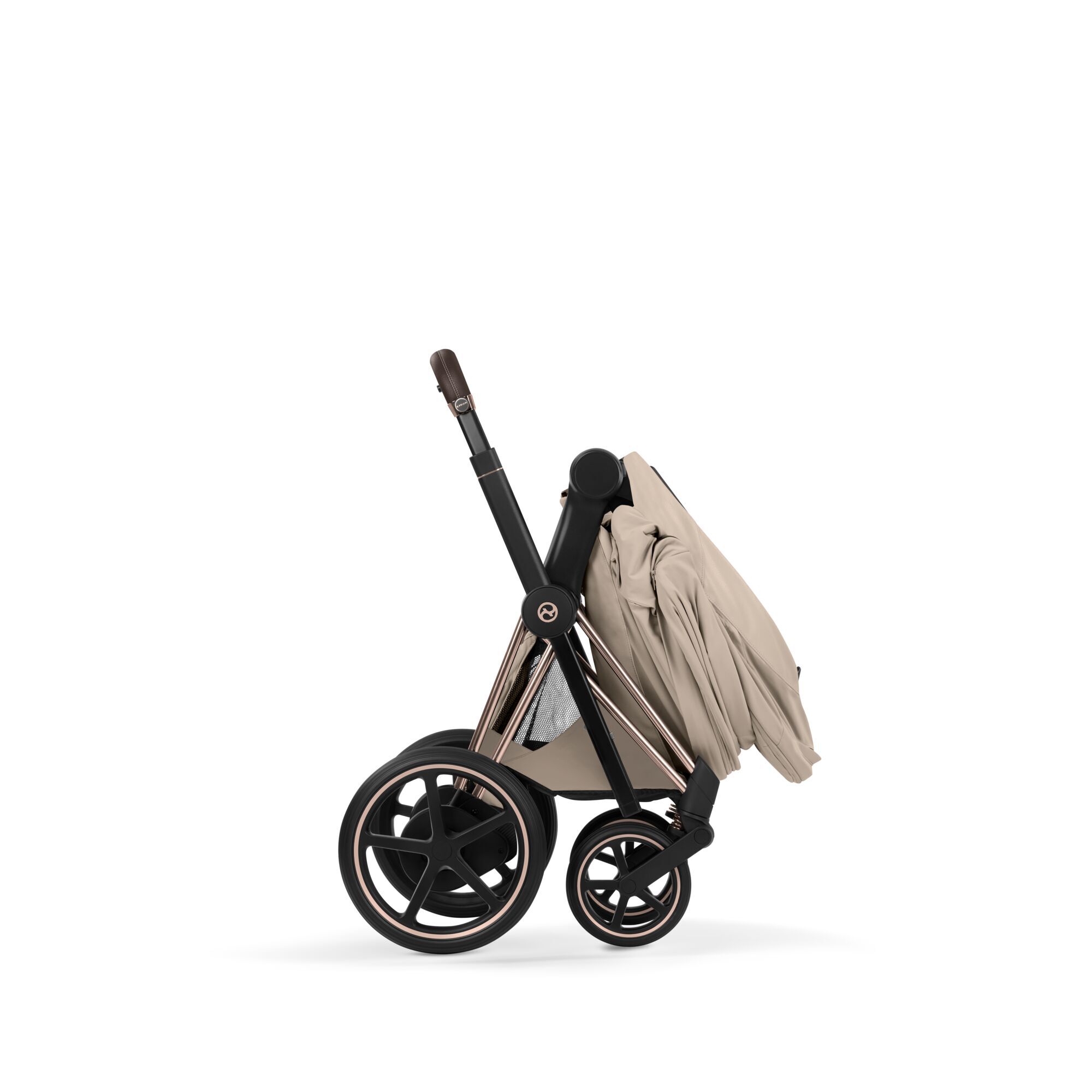 CYBEX Priam Style Rosegold Bundle - Set 4in1 inkl. Cloud T & Base T Cozy Beige