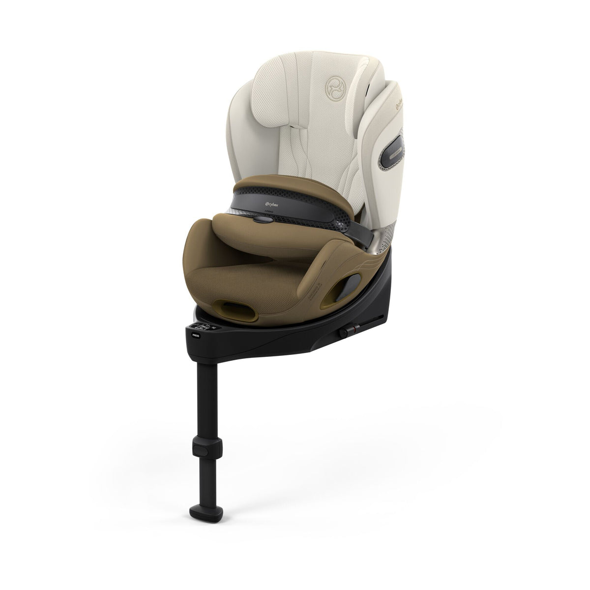 CYBEX Anoris Si Airbag Style Jade Green – Ansicht schräg von vorne mit integrierter Base S