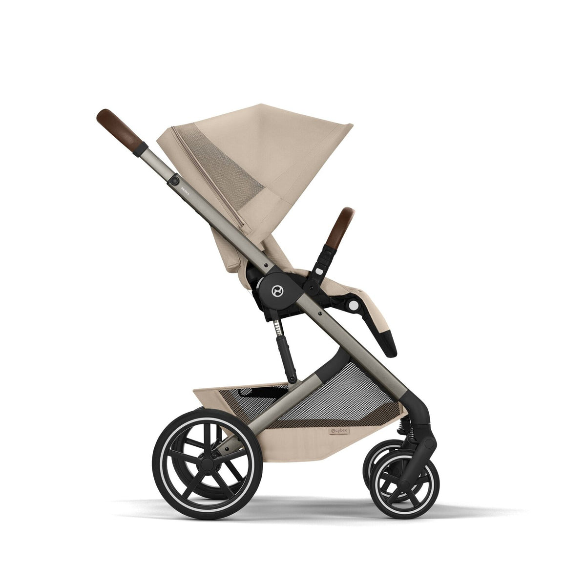 CYBEX Balios S Lux Kinderwagen Almond Beige – Seitenansicht