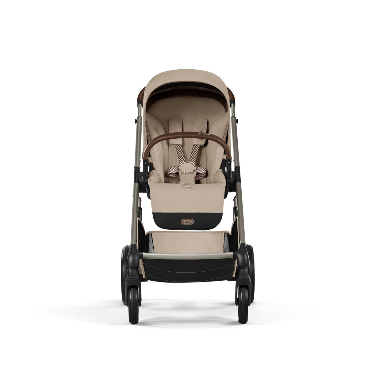 CYBEX Balios S Lux Kinderwagen Almond Beige – Frontansicht