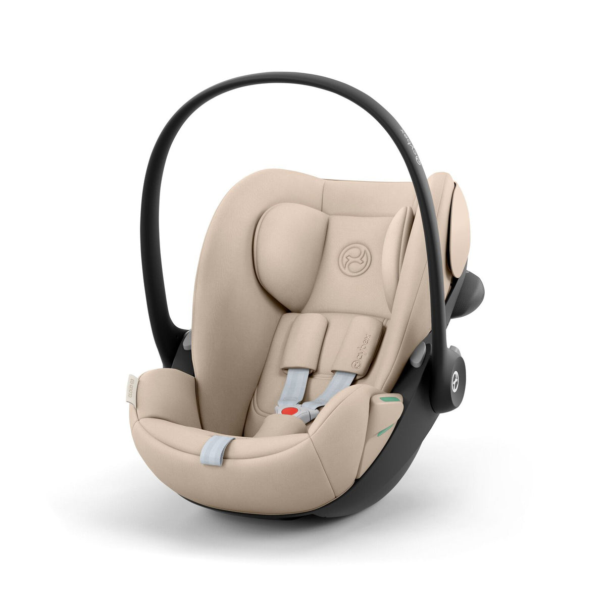 CYBEX Cloud G3 Babyschale Almond Beige – Ansicht schräg