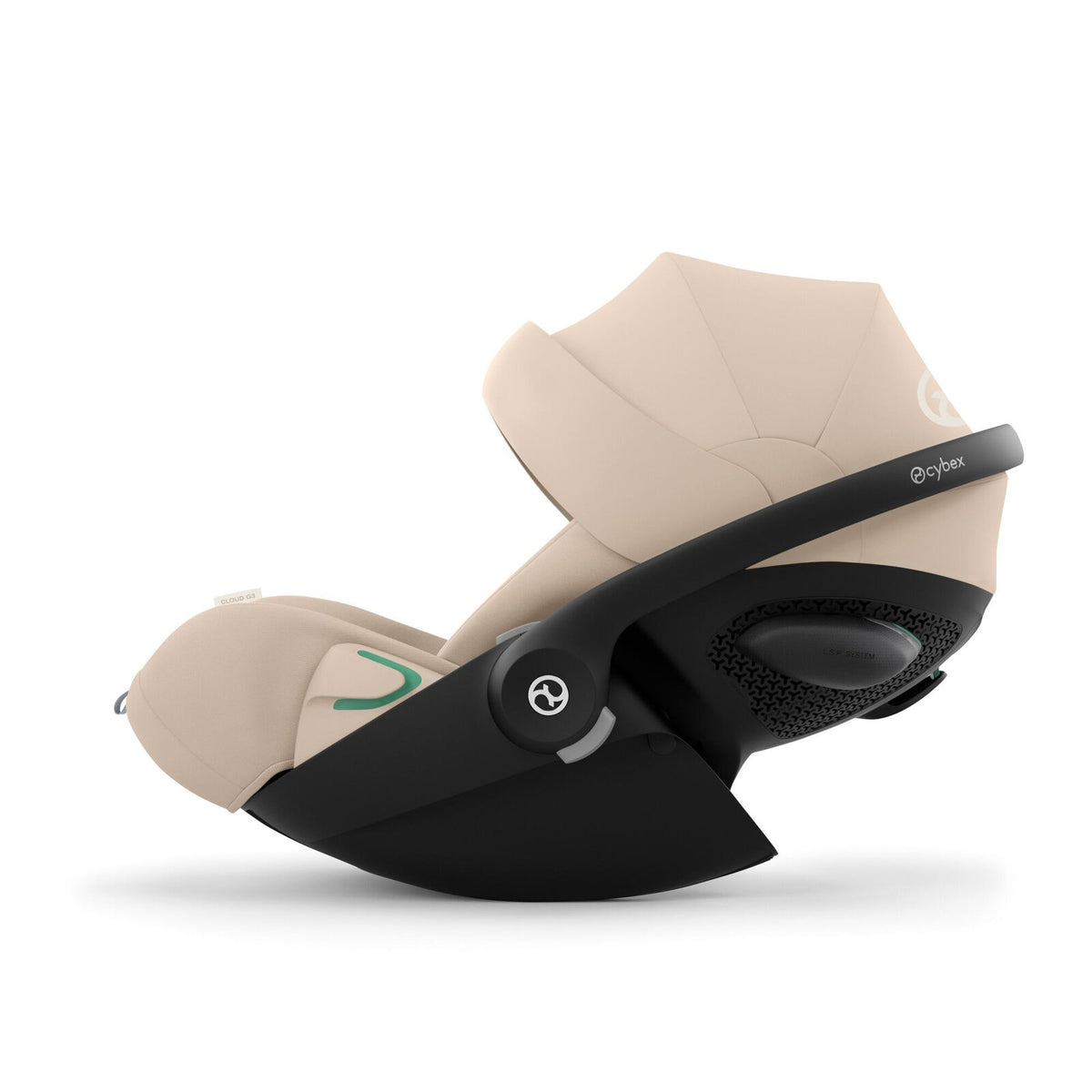 CYBEX Cloud G3 Babyschale Almond Beige – ergonomische Liegeposition