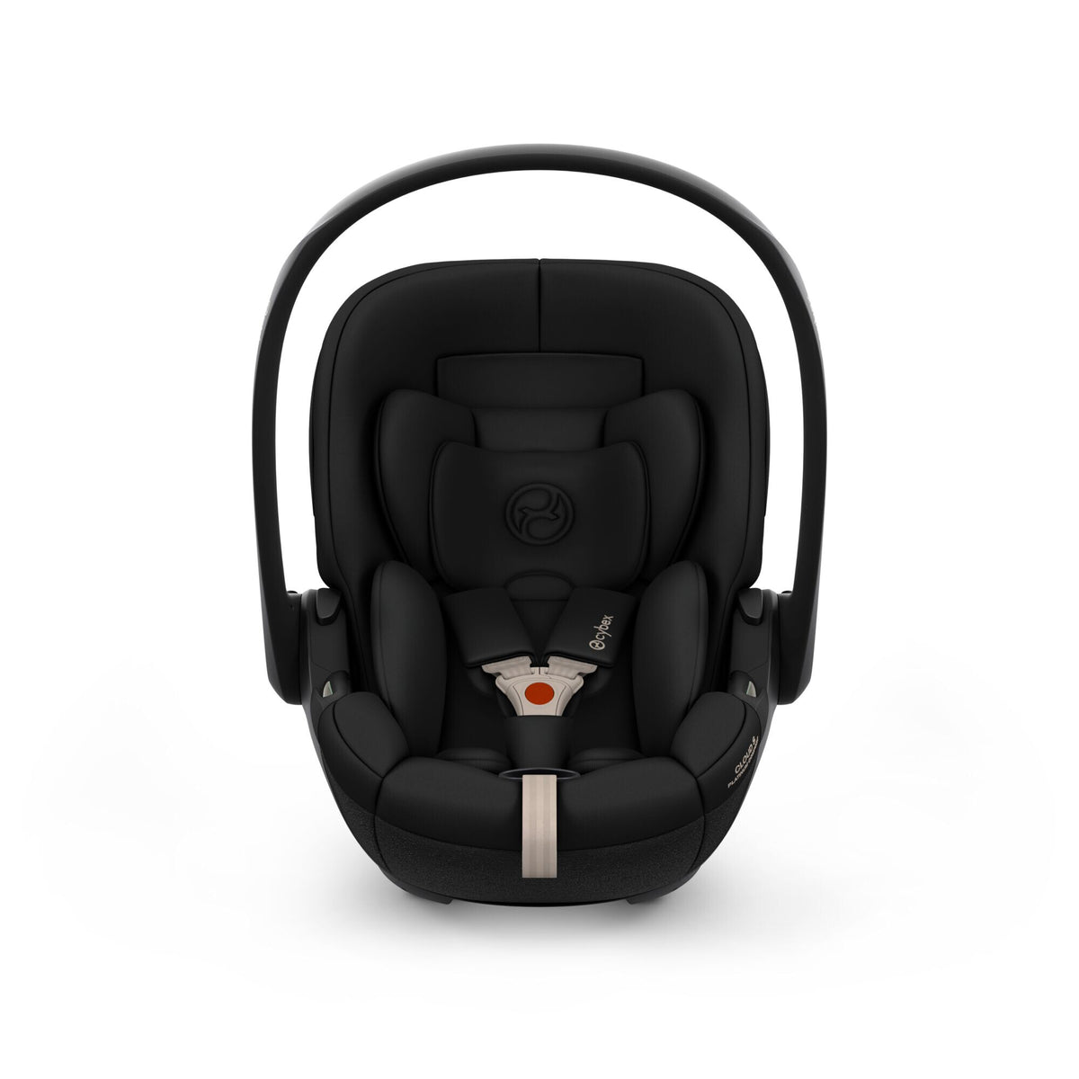 CYBEX Cloud S i-Size Comfort Sepia Black – Vorderansicht mit Neugeboreneneinsatz