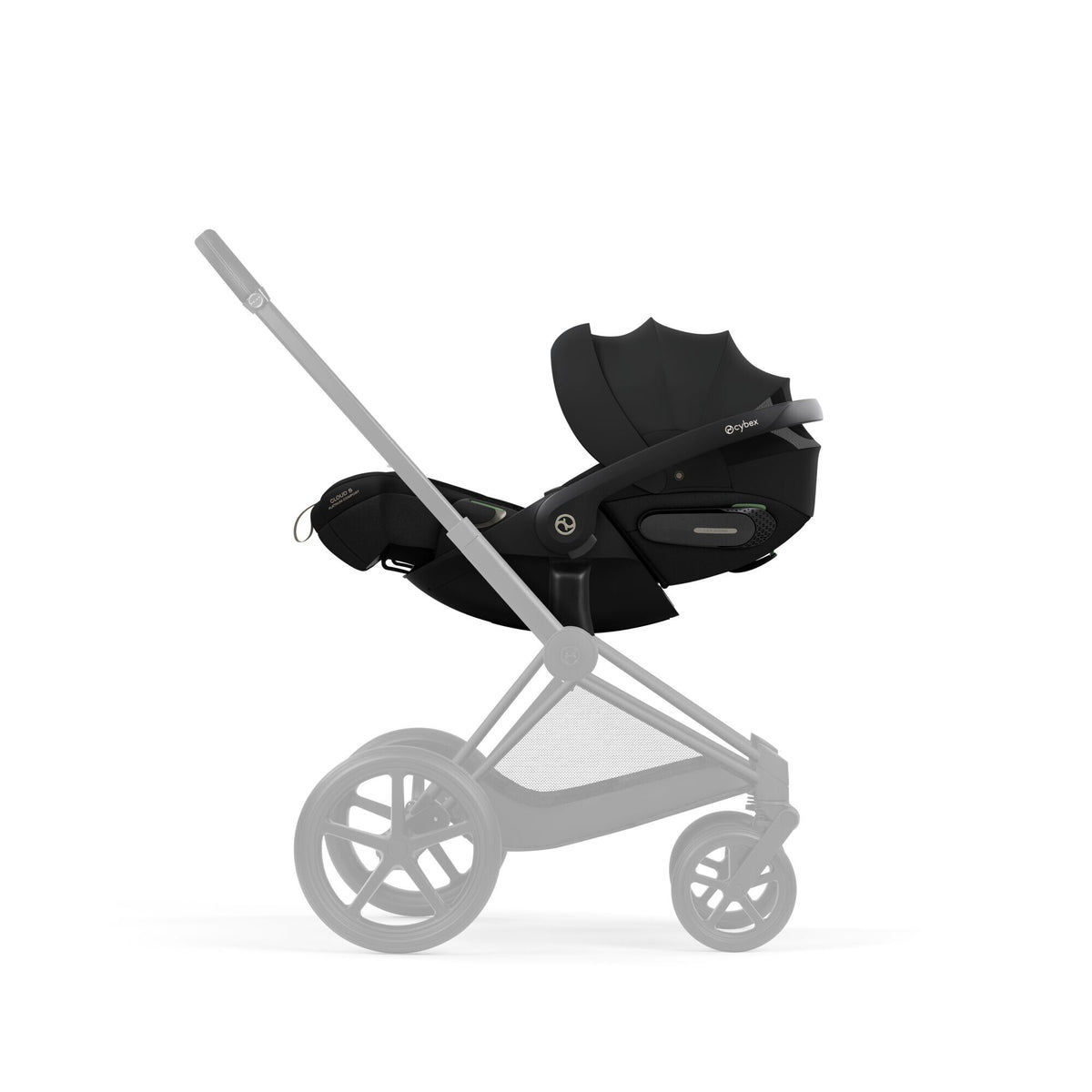 CYBEX Cloud S i-Size Comfort Sepia Black – auf dem Priam-Rahmen Matt Black