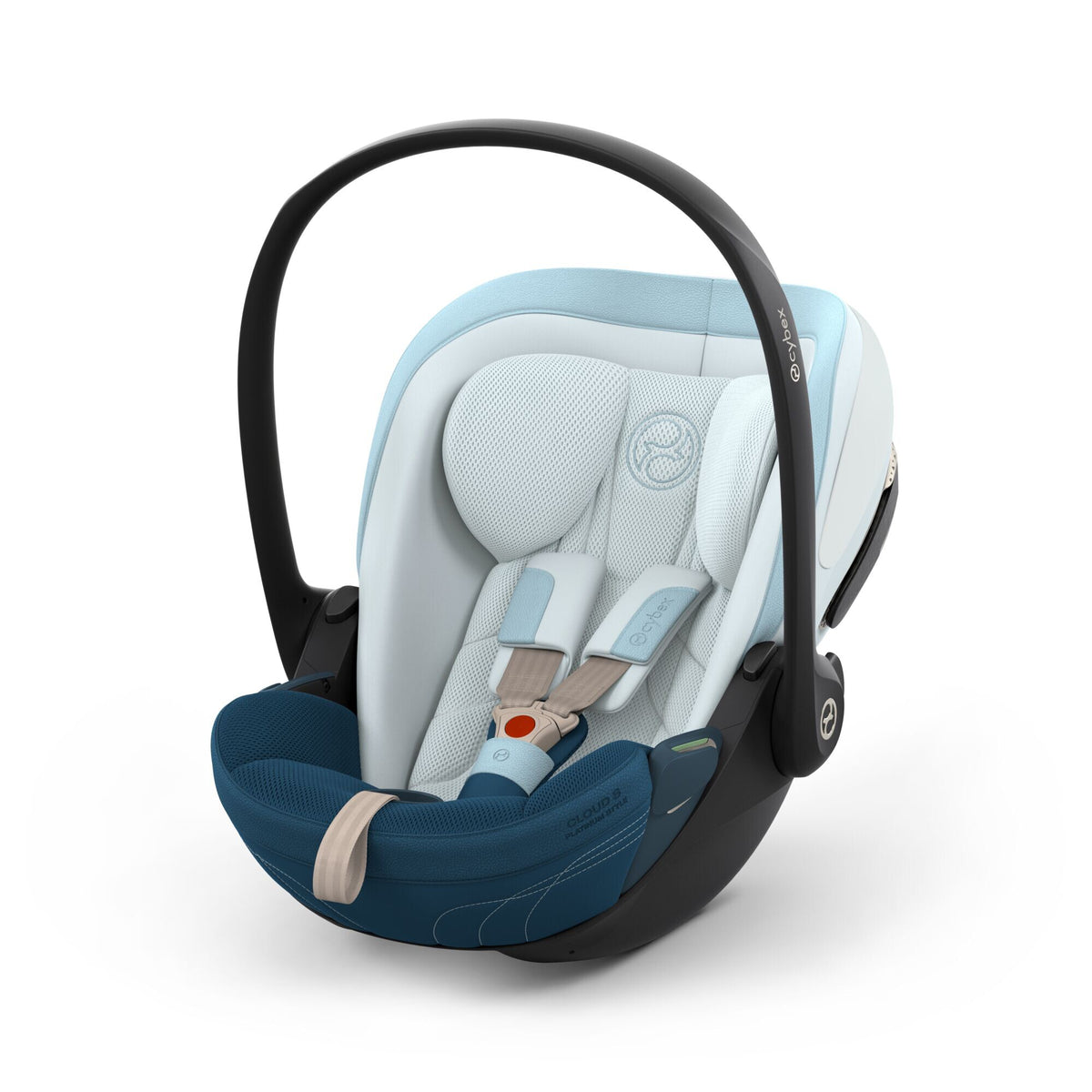 CYBEX Cloud S i-Size Style Opal Blue – Ansicht schräg von vorne