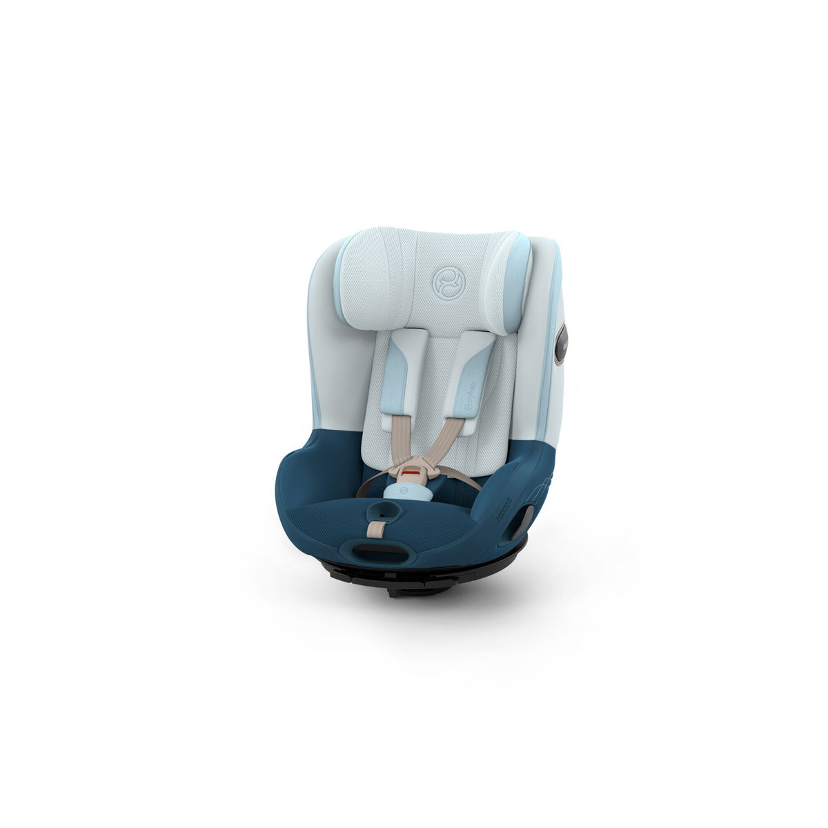 CYBEX Sirona S Style Opal Blue – Ansicht schräg von vorne ohne Basis