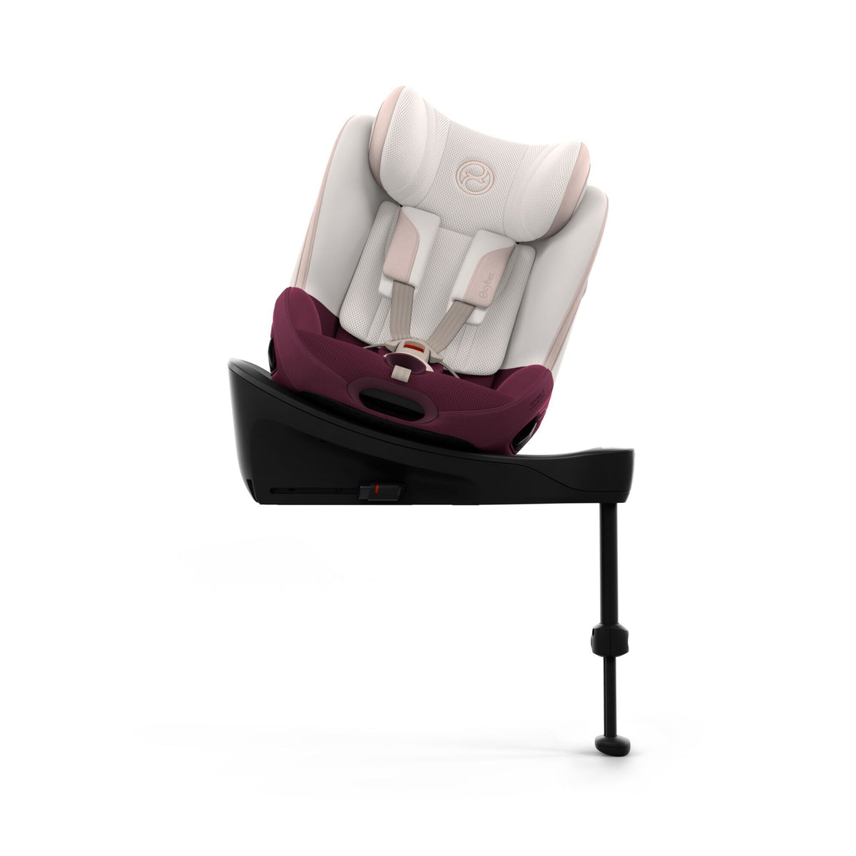 CYBEX Sirona Si Style Quartz Pink – zur Autotür gedreht zum Hineinsetzen