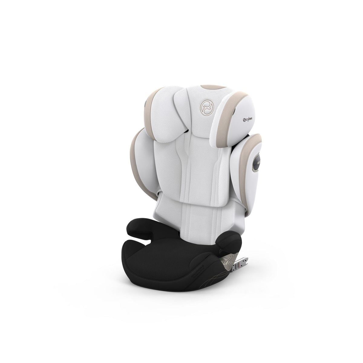 CYBEX Solution S Style Off White – Ansicht schräg von vorne