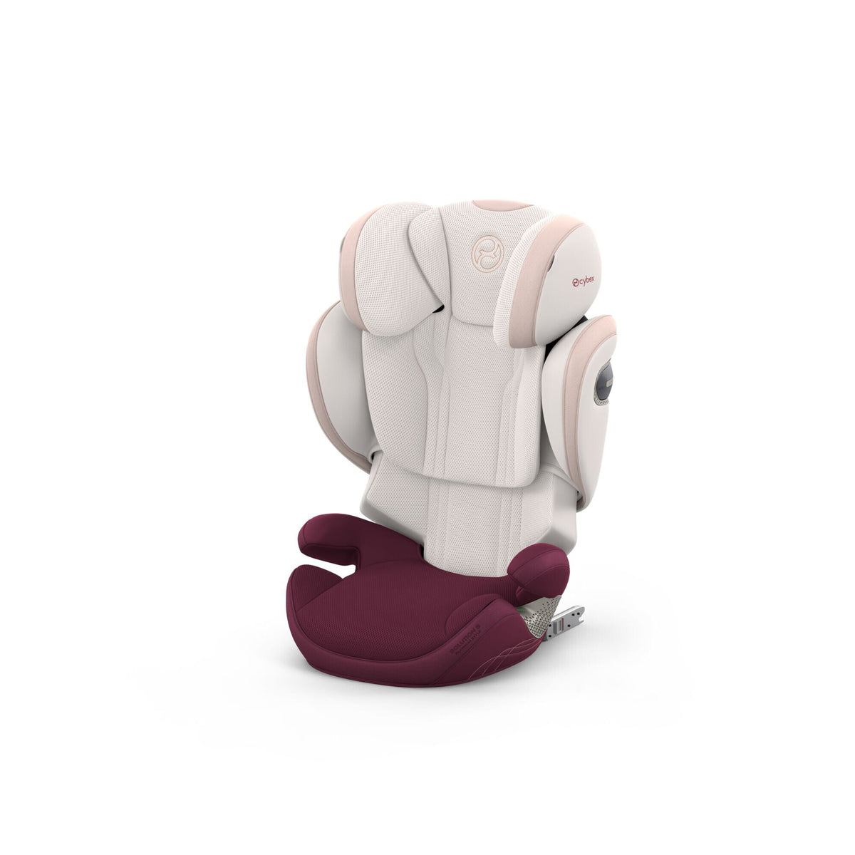 CYBEX Solution S Style Quartz Pink – Ansicht schräg von vorne