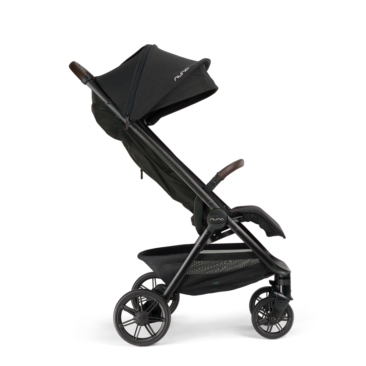 Nuna TRVL urbn Caviar – leichter City-Buggy mit Allradfederung