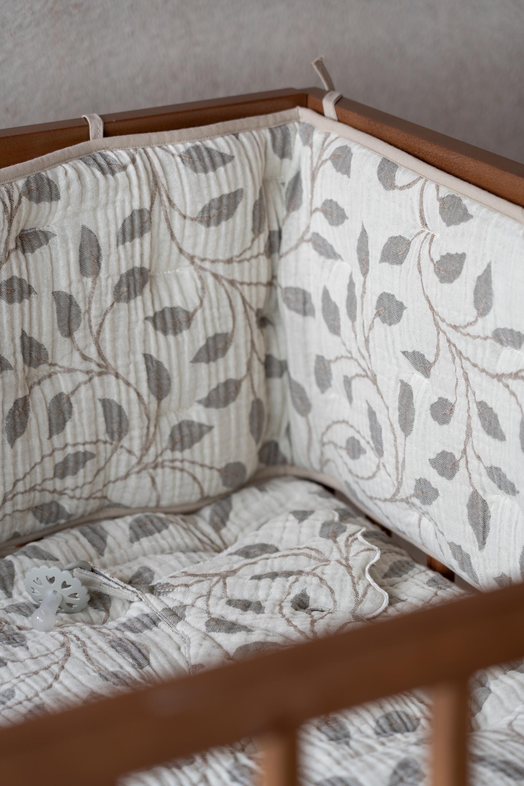 Playpen/Bed Bumper - Natural Collection - Leaf