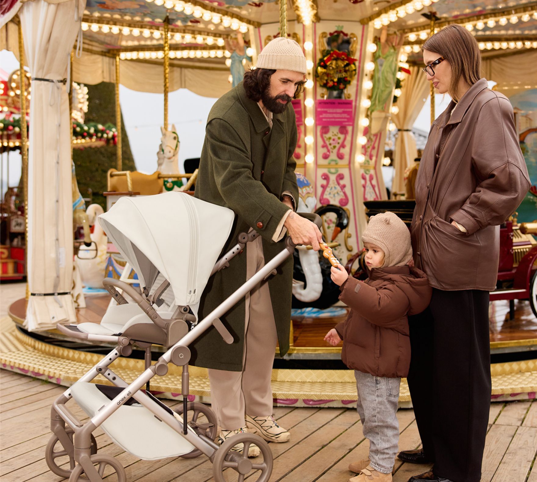 Anex Eli Milky 4in1 Bundle Set inkl Babyschale & Isofix 360°