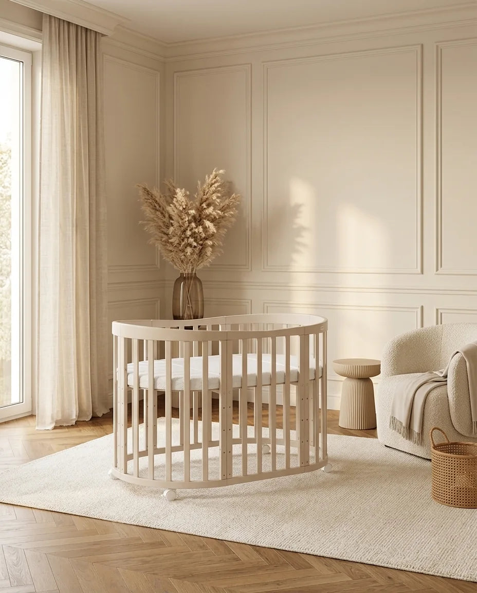 Oval 7in1 Babybett in Cashmere