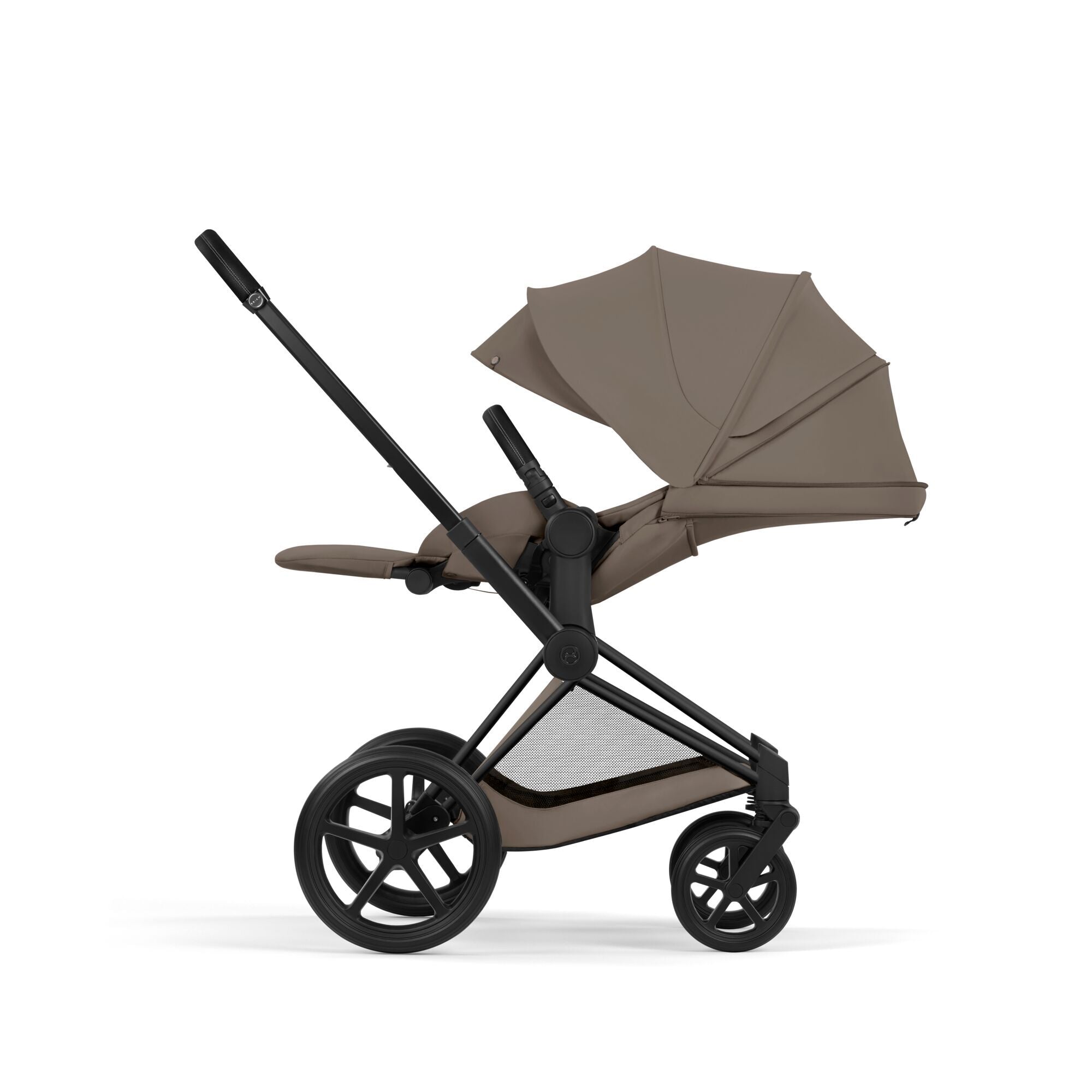 Cybex Priam Comfort 2026 Matt Black 4in1 Bundle Cococnut Brown