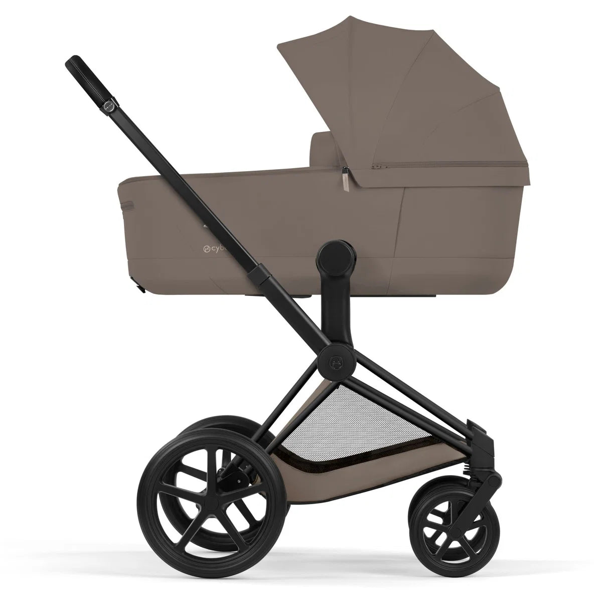 Cybex Priam Comfort 2026 Matt Black 4in1 Bundle Cococnut Brown