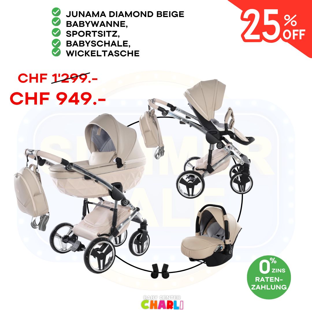 Junama Diamond Fluo Italy Beige 3in1 Bundle