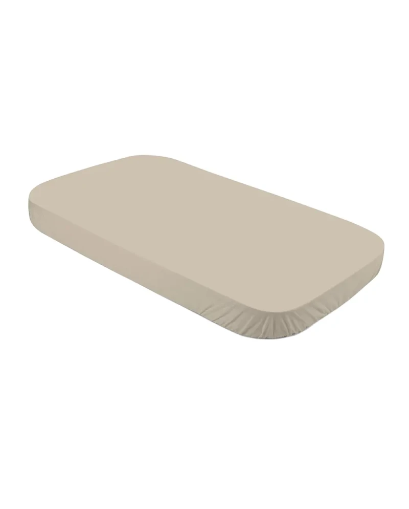 Spannbettlaken aus Baumwolle 124x73 cm – Darkbeige Quadi