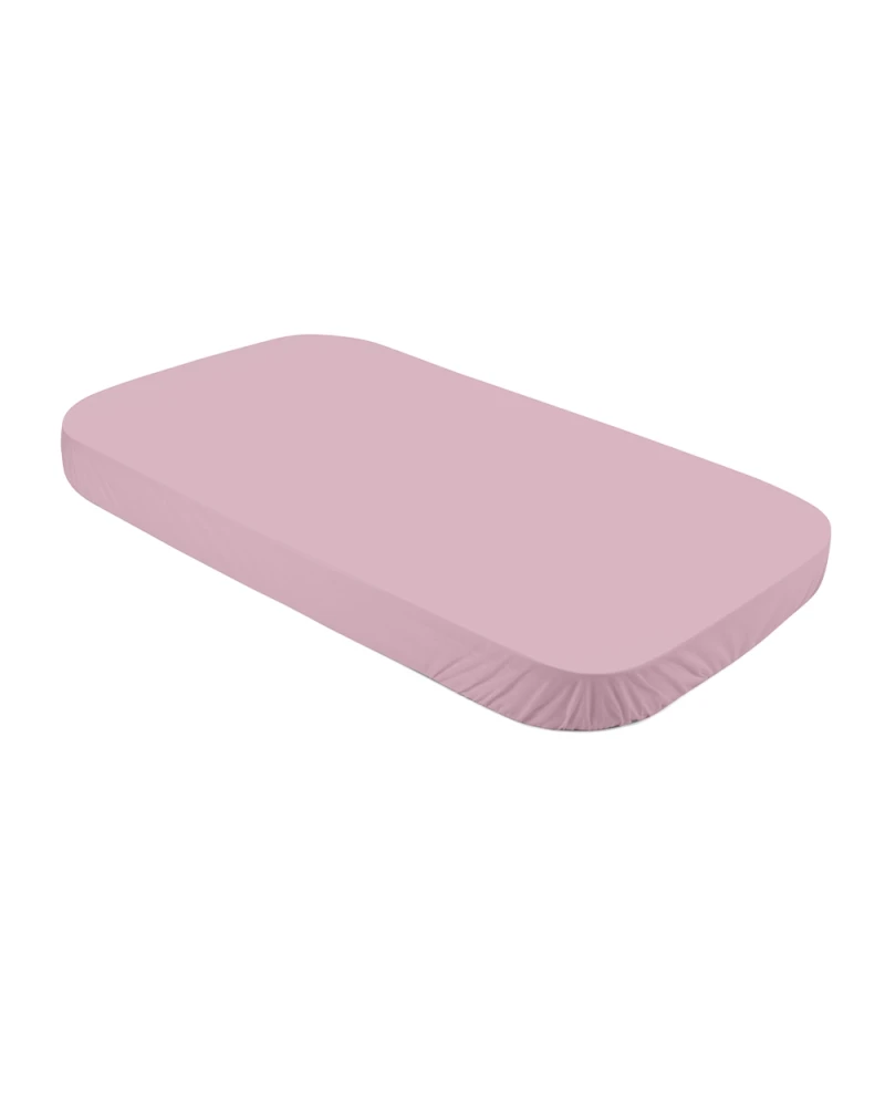 Spannbettlaken aus Baumwolle 124x73 cm – Pink Quadi