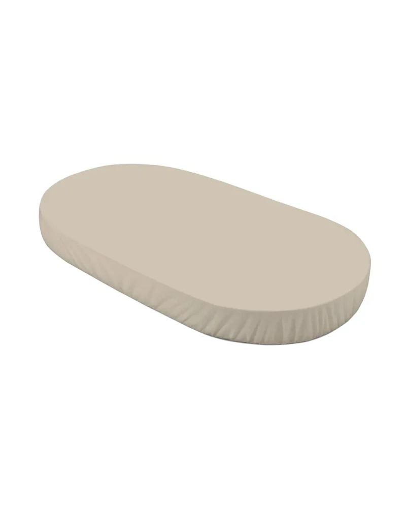 Spannbettlaken aus Baumwolle 124x73 cm – Oval Darkbeige
