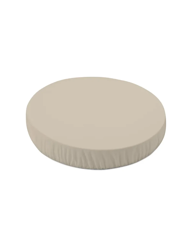 Spannbettlaken aus Baumwolle 73x73 cm – DarkBeige Oval