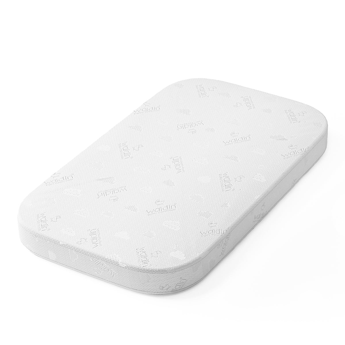 Waldin Matratze mit Kokoseinlage für das 7in1 Babybett Quadi, gross – 125 × 73 cm