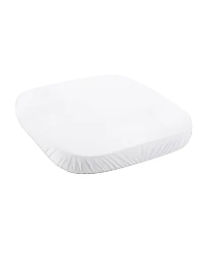 Spannbettlaken aus Baumwolle 73x73 cm – Weiss