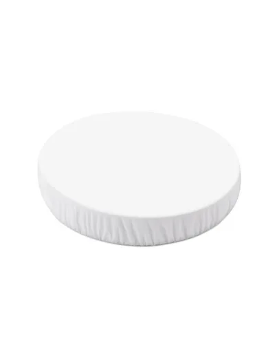 Spannbettlaken aus Baumwolle 73x73 cm – Oval Weiss