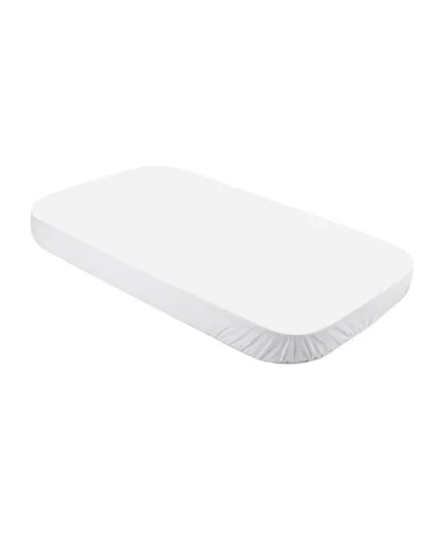 Spannbettlaken aus Baumwolle 124x73 cm – Weiss