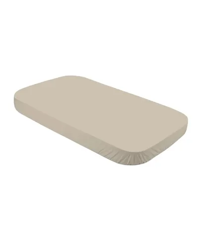 Spannbettlaken aus Baumwolle 124x73 cm – Beige