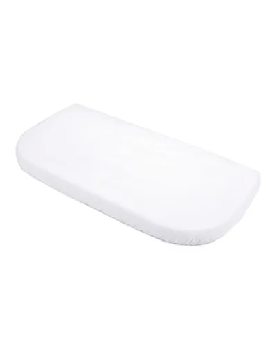 Spannbettlaken aus Baumwolle 73x37 cm – Weiss